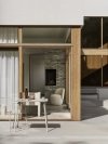 Blomus YUA WIRE Krzesło Ogrodowe z Podłokietnikami / Jasnoszare Silk Grey