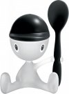 Alessi CICO Kieliszek z Łyżeczką do Jajek / Czarny