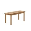 Muuto LINEAR Ławka Ogrodowa / Stalowa 110 cm Pomarańczowa
