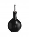 Emile Henry KITCHEN Ceramiczna Butelka do Oliwy, Octu 400 ml / Czarna Matowa