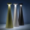 Alessi BEDIN Bezprzewodowa Lampa Stołowa LED / Szara