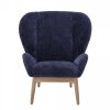 Bloomingville EAVE Fotel Lounge / Granatowy
