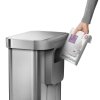 simplehuman LINER POCKET Kosz na Śmieci 45 l Pedałowy - Stal FPP