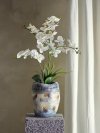 Bloomingville NIENNA Ceramiczny Wazon do Kwiatów 31 cm / Niebieski