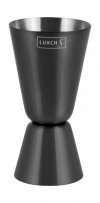 Lurch BAR Stalowa Miarka Barmańska do Alkoholu 20/40 ml Czarna