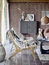 Bloomingville KEILA Fotel Lounge / Drewno Tekowe i Rattan