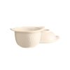 Emile Henry KITCHEN Ceramiczne Naczynie do Zapiekania i Serwowania Jajek 300 ml / Kremowe