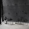 Muuto FIBER ARMCHAIR SLED BASE Krzesło - Białe / Metalowa Rama