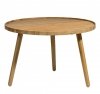 Villa Collection SCANDI Okrągły Stolik Dębowy 70 cm Olejowany
