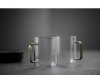 Lyngby Glass TORINO Szklanki do Kawy lub Herbaty / Gorących Napojów 300 ml / Zielony Uchwyt