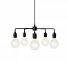 Menu TRIBECA Lampa Wisząca 46 cm - Żyrandol Leonard  / Czarny