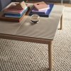 Muuto COUPLE Stolik Kawowy z Ceramicznym Blatem 84x80 cm / Jasny Dąb - Blat Wavy Niebieski Pale Blue