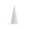 Kähler NOBILI Świecznik Świąteczny Tealight / Choinka 19 cm Biała