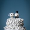 Hoptimist BRIDE & GROOM Figurki Optymistów na Ślubne dla Nowożeńców 2 Szt.
