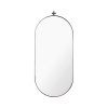Kristina dam studio CAPSULE Lustro Ścienne Owalne 100 cm / Stalowa Rama