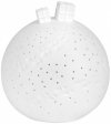 Rader CHRISTMAS Świąteczny Lampion LED z Porcelany - Biała Kula z Prezentami