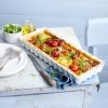 Emile Henry NATURAL CHIC Ceramiczna Forma do Tarty 36 cm Prostokątna - Kremowa