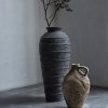 Muubs MELANCHOLIA Wazon Dekoracyjny z Terakoty 30 cm / Czarny