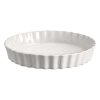 Emile Henry NATURAL CHIC Ceramiczna Wysoka Forma do Tarty 32 cm / Biała