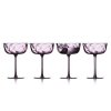 Lyngby Glass VIENNA Kieliszki do Szampana / Koktajlowe 350 ml 4 Szt. / Różowe