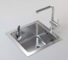 Magisso KITCHEN Magnetyczny Uchwyt na Szczotkę do Zmywania - Mocowany w Zlewie / Czarny