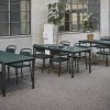 Muuto LINEAR SIDE Krzesło Ogrodowe Metalowe / Ciemnozielone