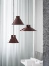 Muuto TOP PEDANT Stalowa Lampa Wisząca 21 cm Szara