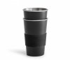 Sagaform TO GO Kubek Stalowy 500 ml - Zestaw 2 Kubków Czarny