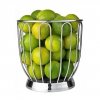 Alessi 370 Stalowy Kosz na Owoce 22 cm / Srebrny