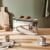 Alessi SG68 Toster z Podgrzewaczem - Biały / Chrom