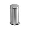 Simplehuman HOME Pedałowy Kosz na Śmieci 30 l Srebrny Matowy