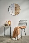 Villa Collection MIRROR Lustro Okrągłe z Dwukolorową Taflą 60 cm - Brązowe