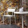 Muuto LINEAR Okrągły Ogrodowy Stolik Kawowy 70 cm / Ciemnozielony