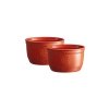 Emile Henry - Foremka do Zapiekania Typu Ramekin 2 Szt. N°10 - Czerwona