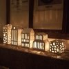 Kähler URBANIA Świecznik Tealight - Domek Biały - Town House