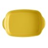 Emile Henry NATURAL CHIC Prostokątna Forma - Naczynie do Zapiekania 42,5x28 cm / Żółta