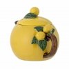 Bloomingville LIMONE Ceramiczny Dzbanek do Herbaty z Motwyem Cytryn / Żółty