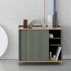 Muuto ENFOLD Komoda Niska 124 cm Zielona Dusty Green