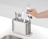 Joseph Joseph SURFACE Stalowy Organizer - Ociekacz do Zlewu na Sztućce / Srebrny