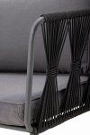 Bloomingville PAVONE Sofa Ogrodowa / Czarna