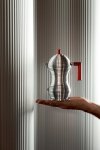 Alessi PULCINA Kawiarka - Zaparzacz do Espresso 70 ml - Czerwona Rączka