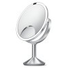 Simplehuman TRIO MAX Lustro Sensorowe Bezprzewodowe 28 cm / Srebrne