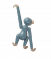 Kay Bojesen MONKEY Małpka Drewniana Mini - Niebieska / Edycja Limitowana