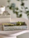Bloomingville MAJSA Marmurowa Podstawka - Taca Dekoracyjna 17,5 cm / Zielona
