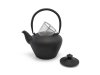 Bredemeijer CHENGDU Dzbanek Żeliwny - Zaparzacz do Herbaty 1,0 l Czarny + 4 Porcelanowe Filiżanki