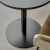Menu HARBOUR COLUMN Stół Okrągły 60 cm Blat Fornir Dębowy - Czarny