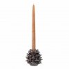 Bloomingville CHRISTMAS PINE Świąteczny Świecznik Szyszka 10 cm / Brązowy