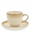 Bitz NORDIC Filiżanki ze Spodkiem do Kawy Espresso 70 ml Kremowe