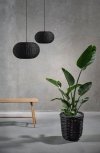 Villa Collection SCANDI Lampa Wisząca Rattanowa 30 cm Czarna