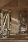 Kristina dam studio FOLDABLE Stalowy Stolik Pomocniczy - Boczny / Srebrny